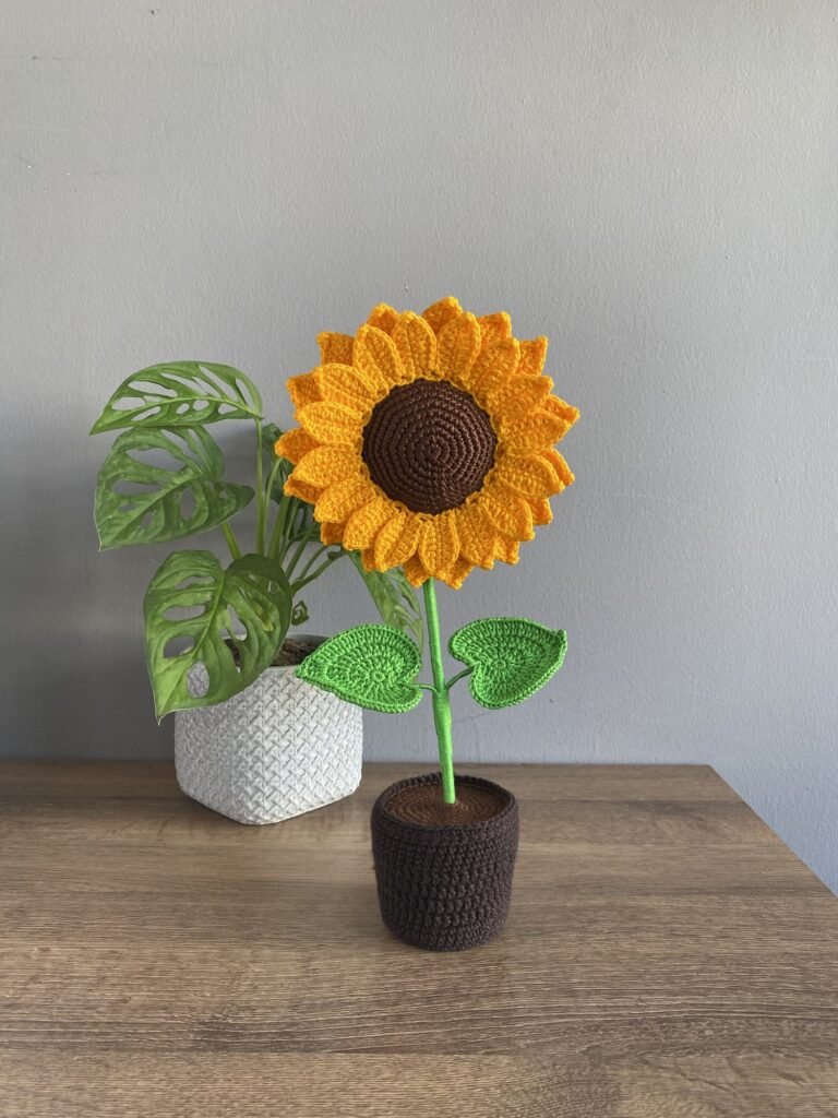 Girasol en maceta