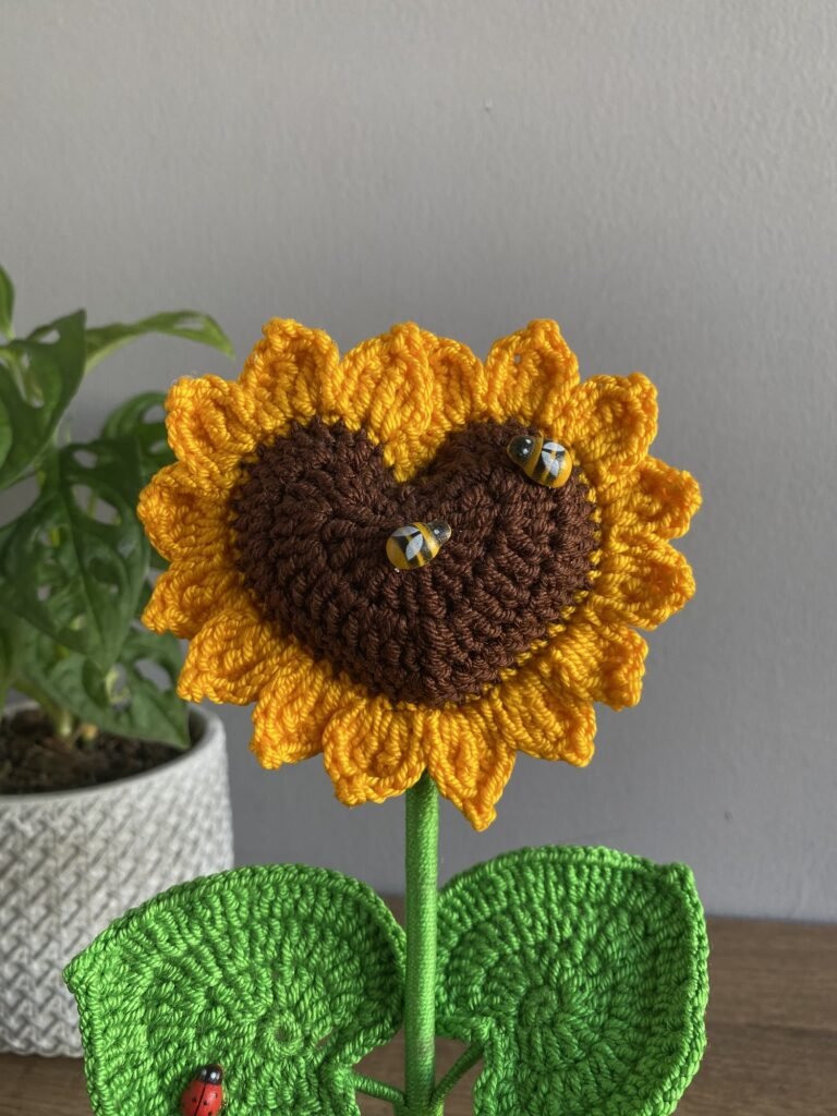 Girasol corazón